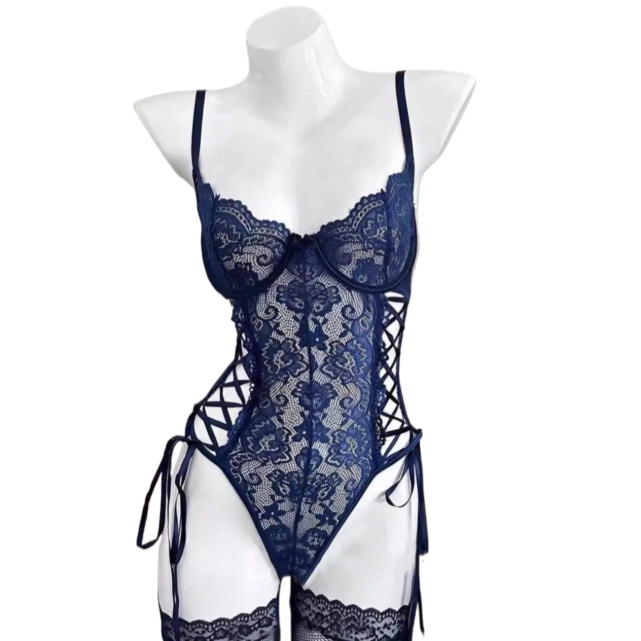 Western Lace Strap Criss Cross