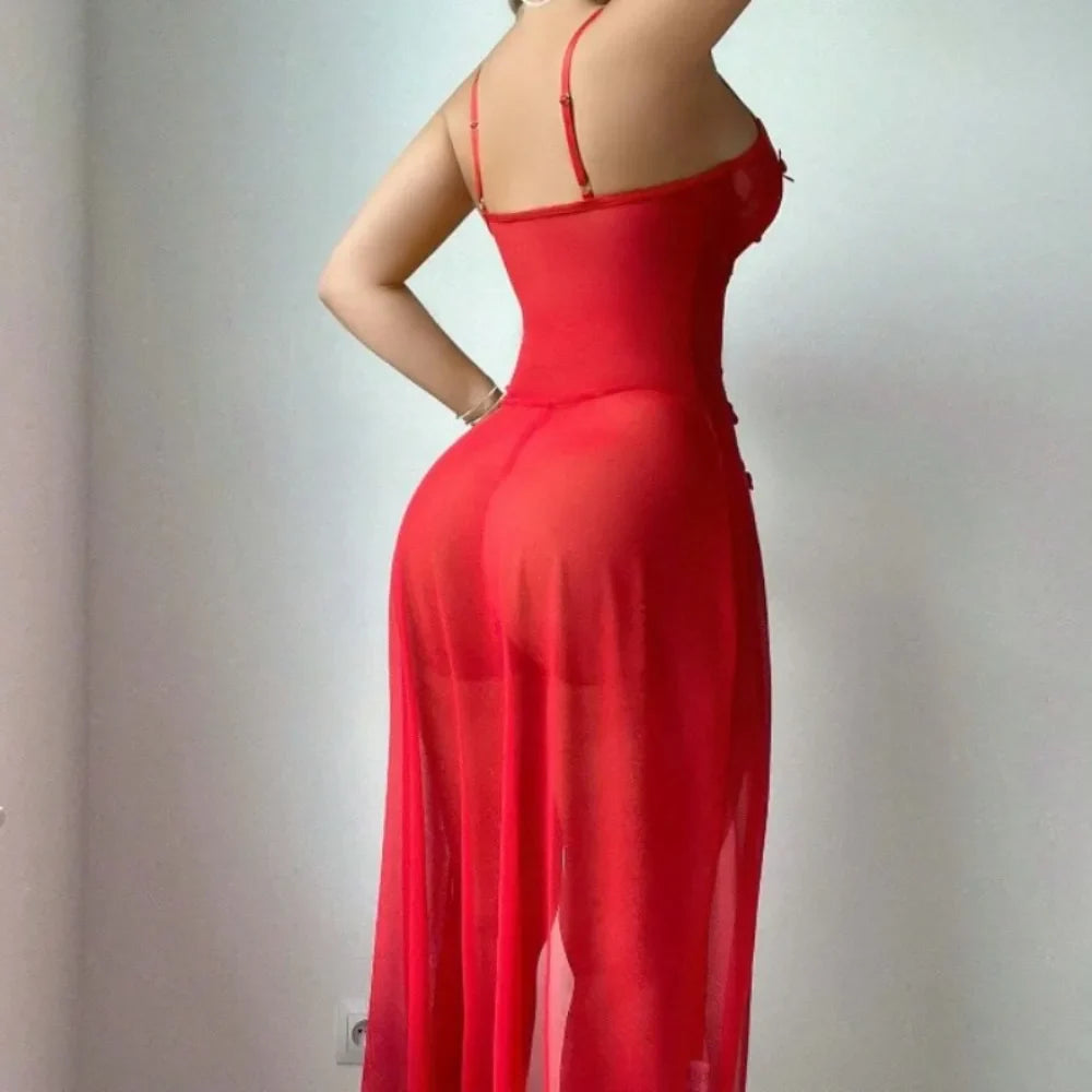 Western Long Skirt Dress Nightgown Nightdress Clothing Garment Underwear Maxi Dress Lingerie Gown