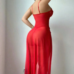 Western Long Skirt Dress Nightgown Nightdress Clothing Garment Underwear Maxi Dress Lingerie Gown