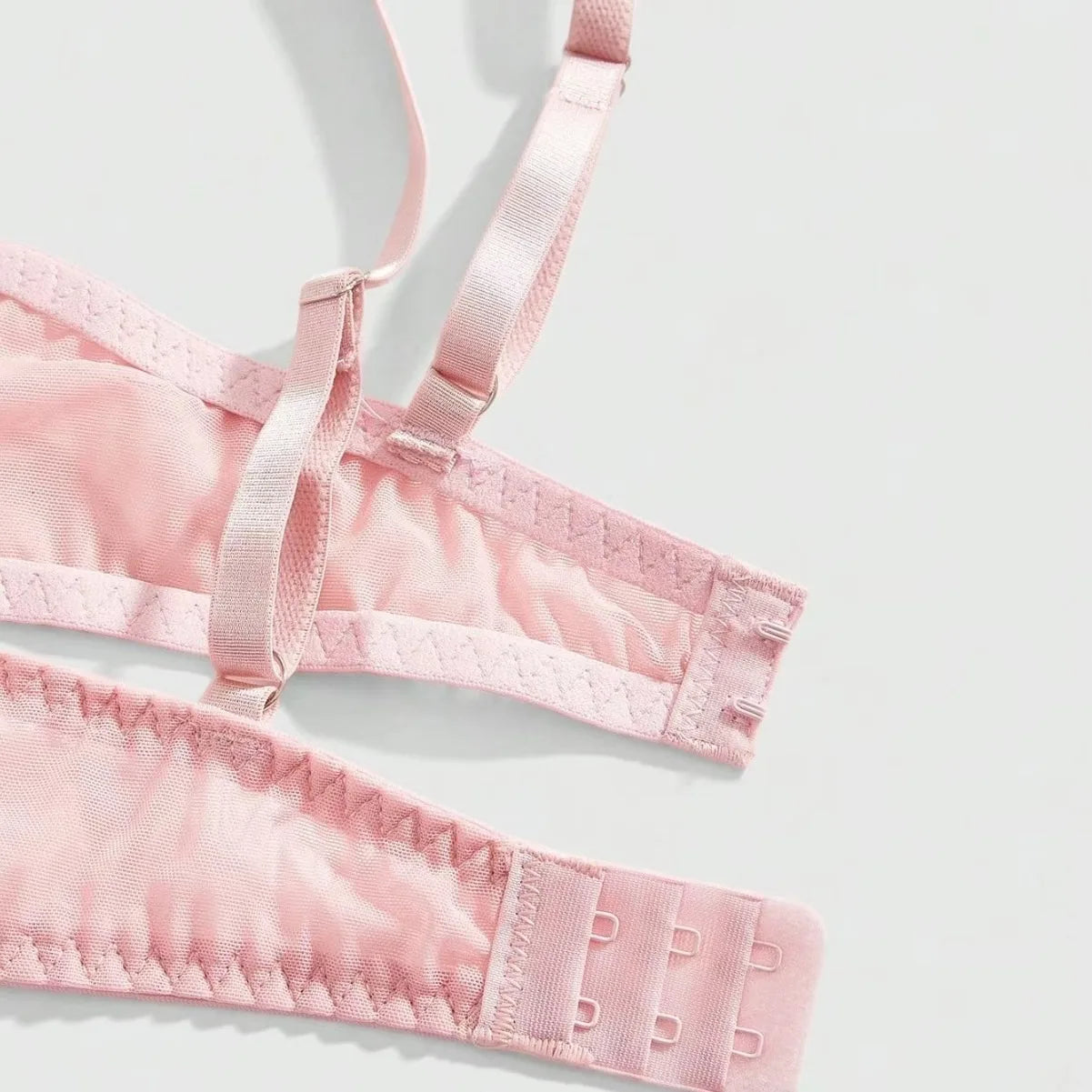 Western Pink Heart Mesh Lace