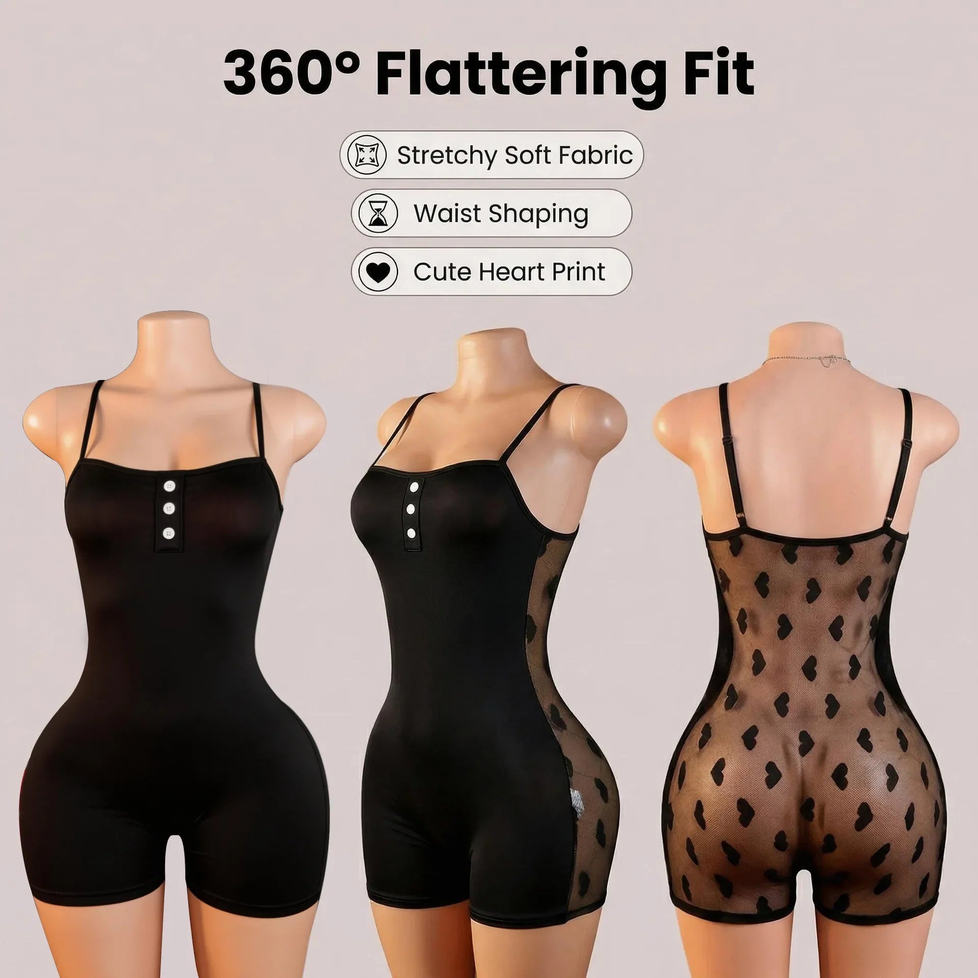 Western Spice Girl Style Slim Fit Slimming Jumpsuit Shorts