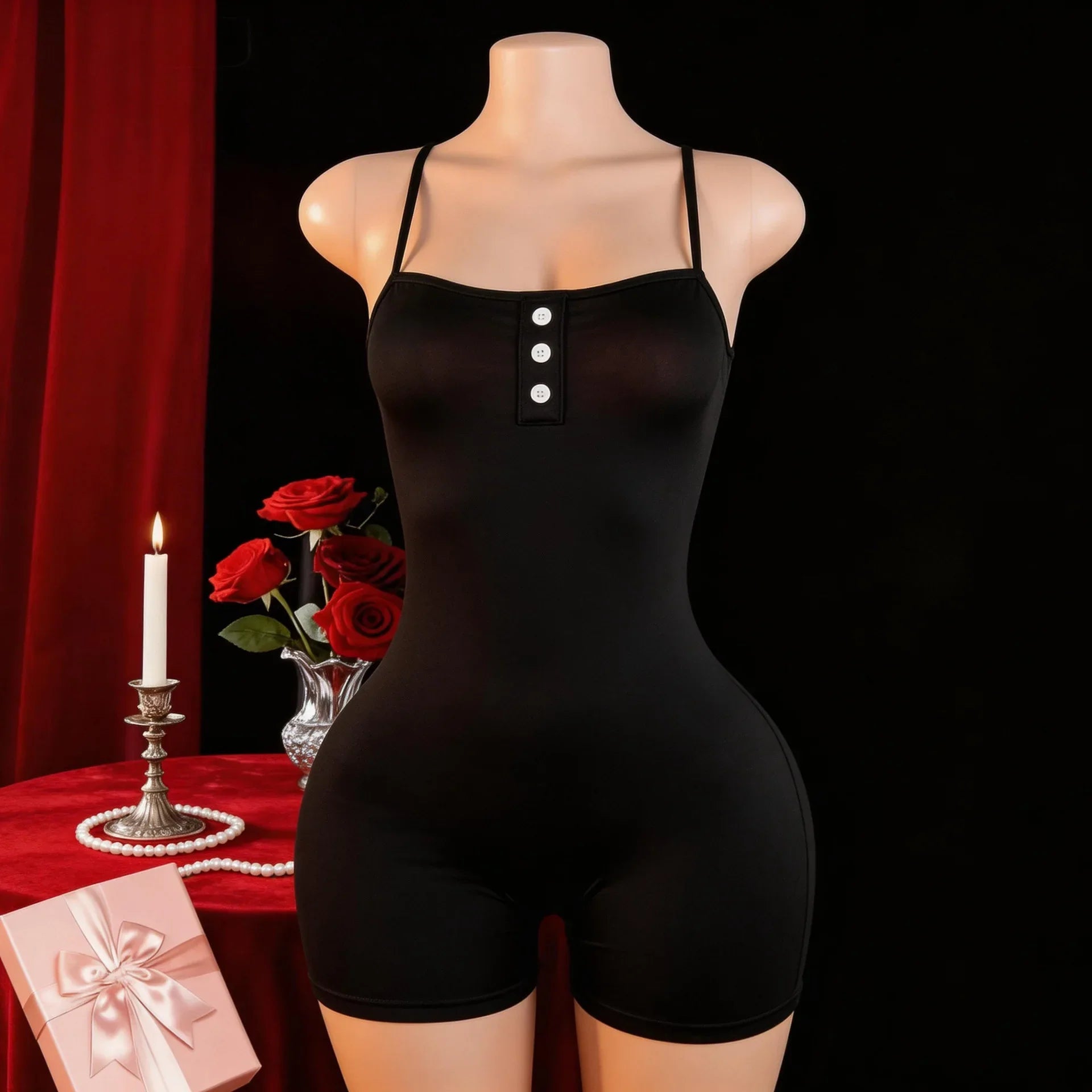 Western Spice Girl Style Slim Fit Slimming Jumpsuit Shorts