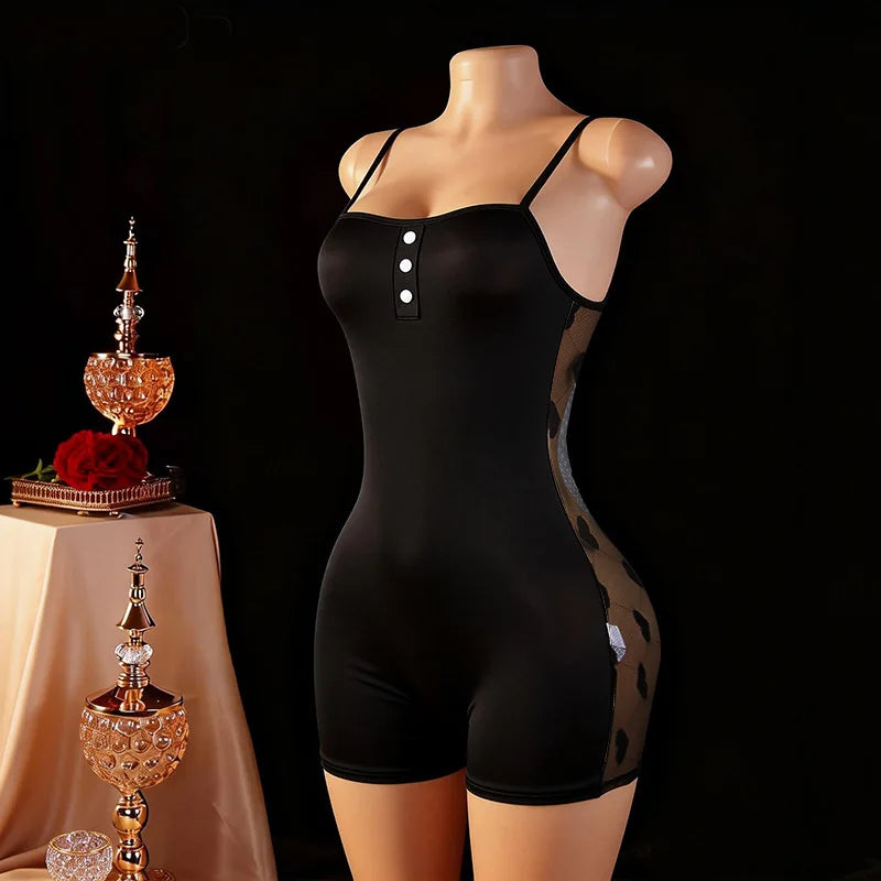 Western Spice Girl Style Slim Fit Slimming Jumpsuit Shorts