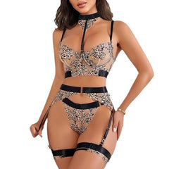 Westerns Halter Leopard Bra Belt