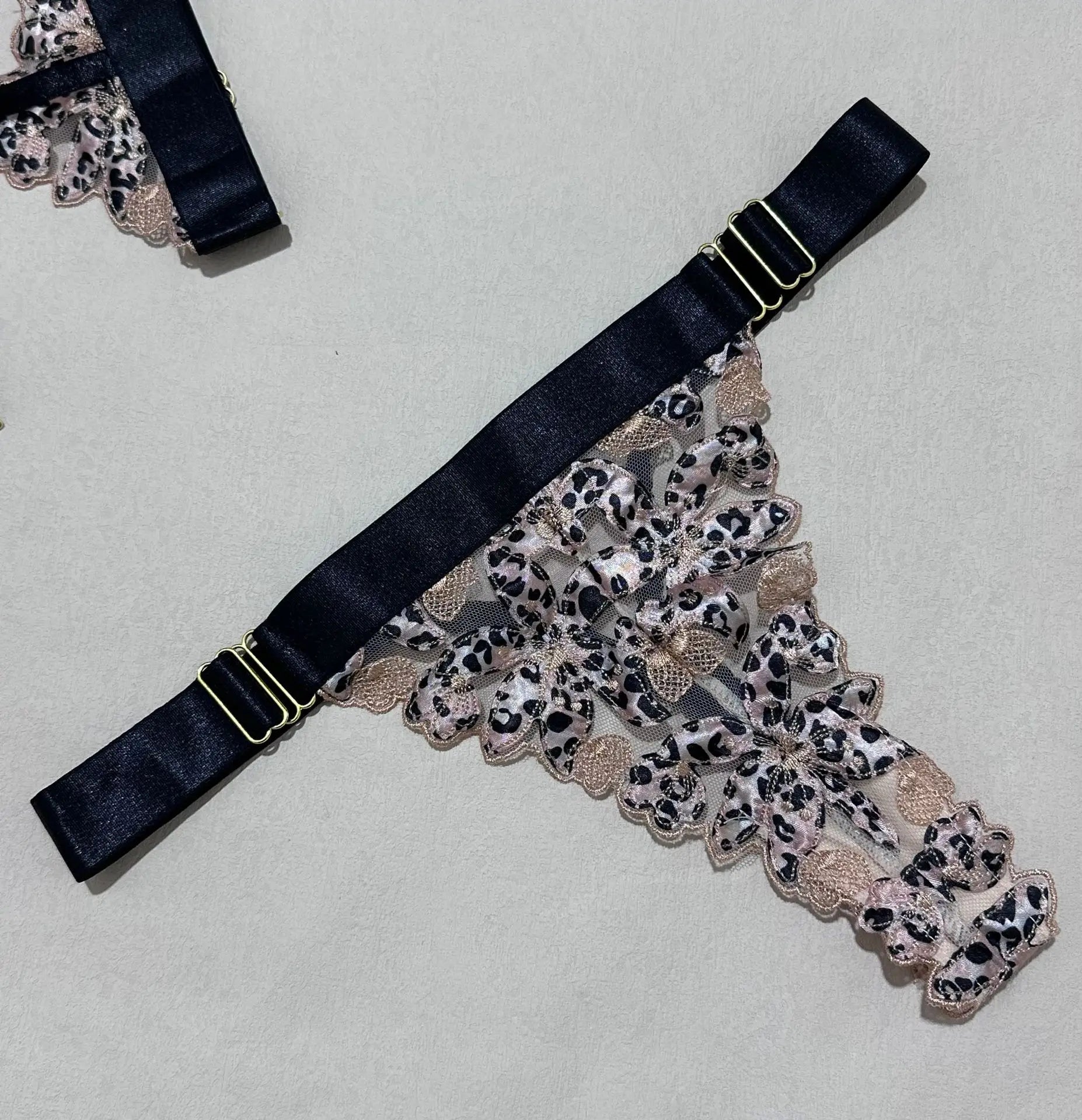 Westerns Halter Leopard Bra Belt