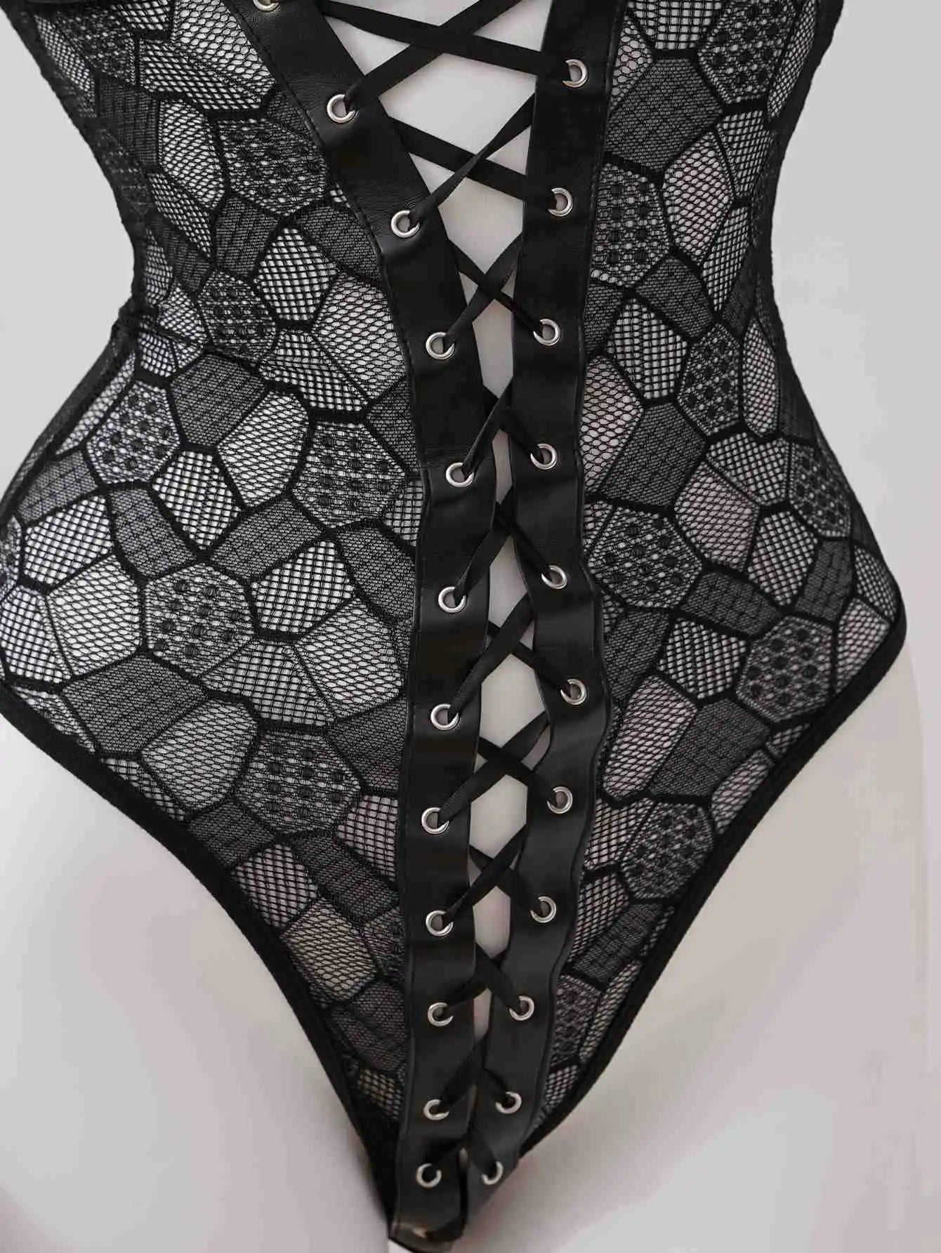 Westerns Mesh Breathable Waist Cinch Body Suits