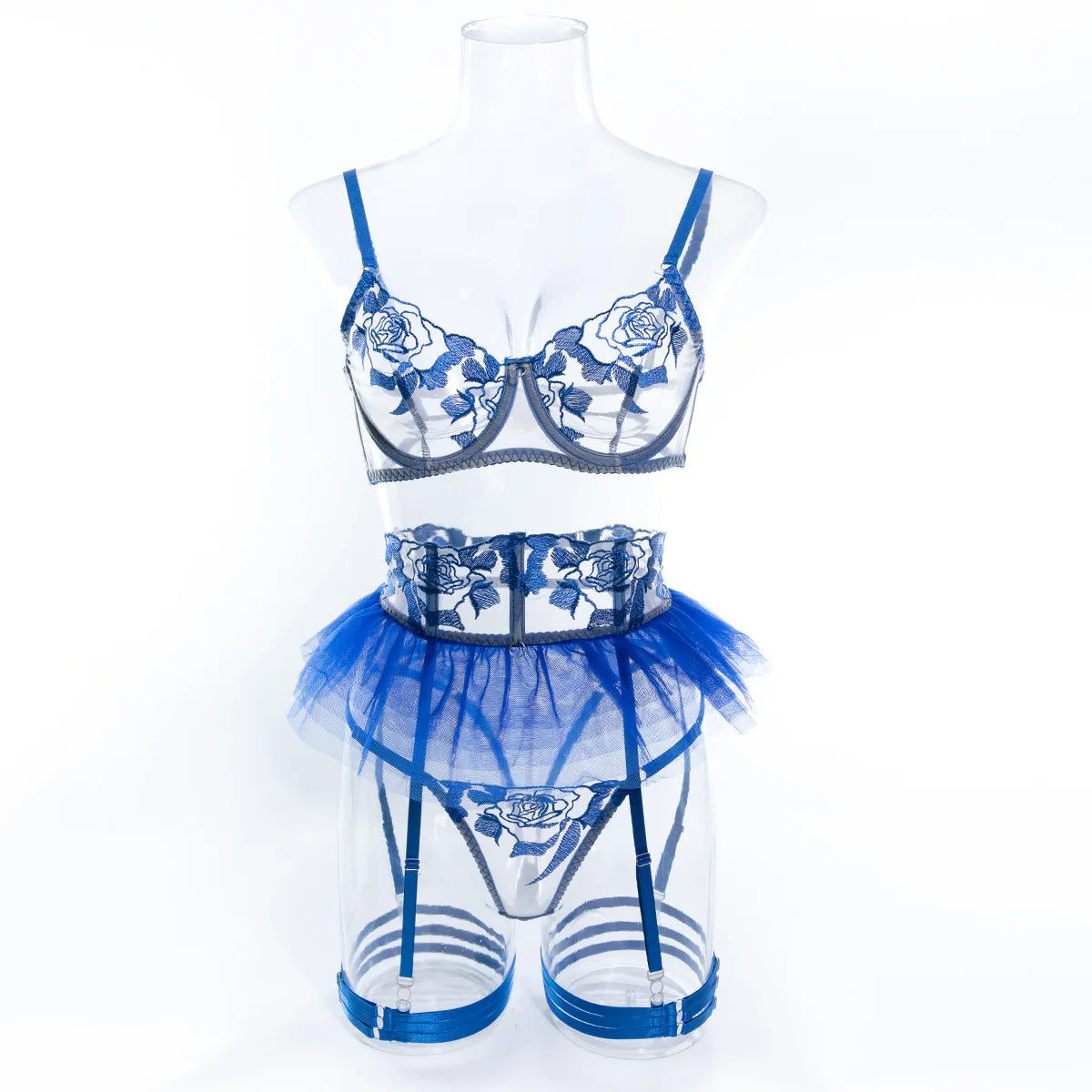 Westernss Mesh Embroidered Tutu Skirt