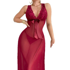 Wine Red Western EU Size Lace