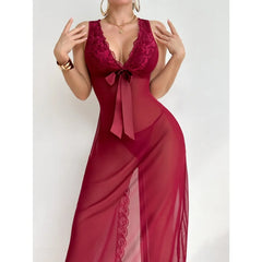 Wine Red Western EU Size Lace