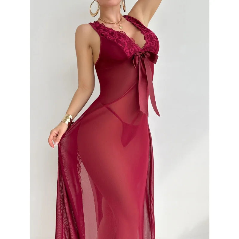 Wine Red Western EU Size Lace