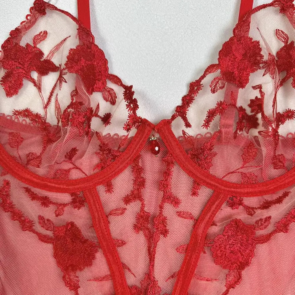 Lingerie Sets Sparkling Bra Charming Jewel Boudoir Underwear Burning Kits Perspective Bra Sets