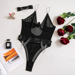 Womens Erotic Western Style Mesh Sensual Zipper Waist Trainer Slim Fit See Through Alluring Charming Premium Erotic