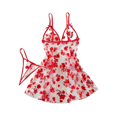 Womens Erotic Lace Lingerie Nightwear Sensual Strap Nightdress Slip Alluring Temptation Charming Erotic Set