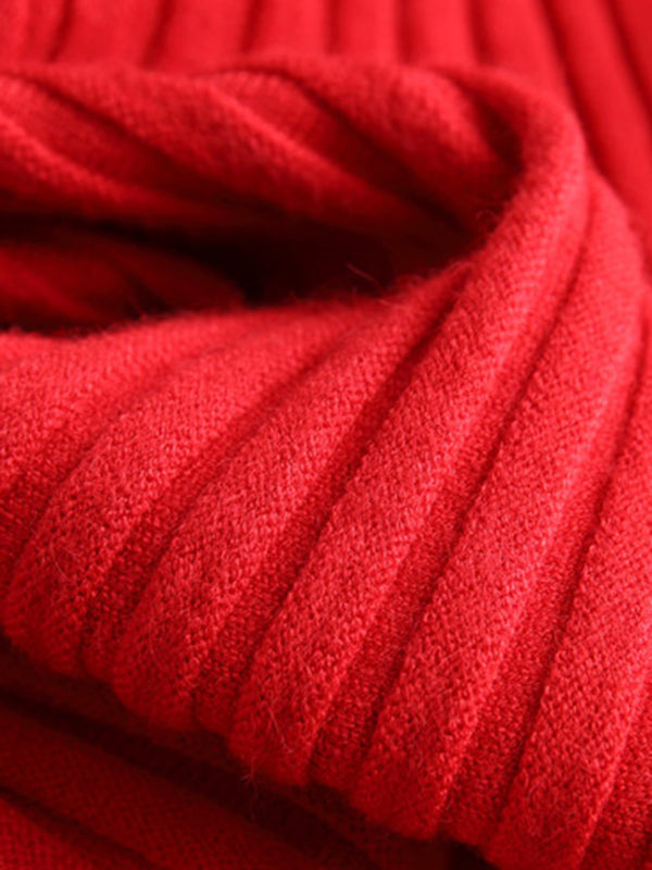 Solid Color Short Sleeves Skinny Boat Neck Sweater Pullovers Knitwear