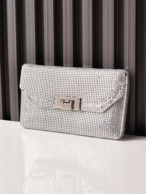 Shiny Split-Joint Handbags Bags