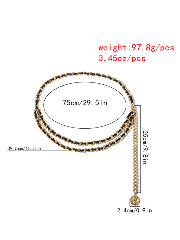 Vintage Geometry Waist Chain