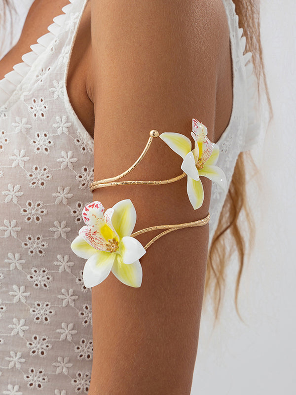 Chains Flower Shape Necklaces Accessories Earrings Accessories Armlet Accessories