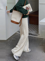 Stylish Selection Loose Wide Leg Solid Color Pants