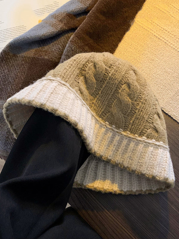 Contrast Color Split-Joint Fisherman Hat