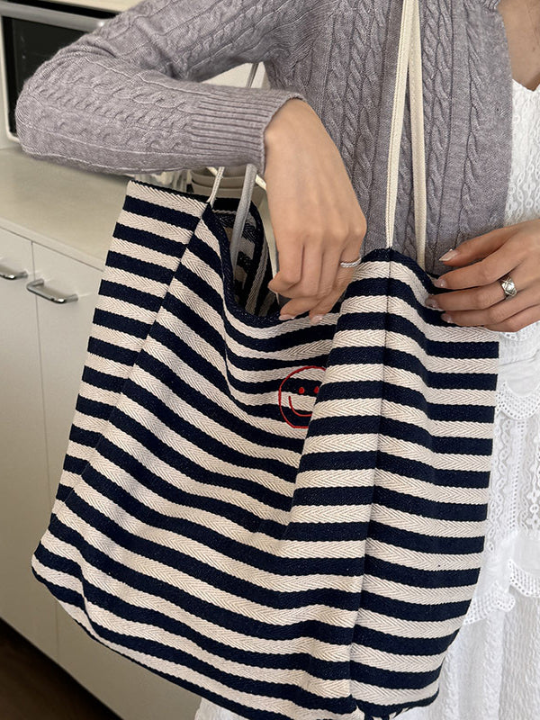 Split-Joint Striped Shoulder Bags Handbags Bags