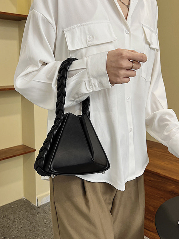 Adjustable Foldable Solid Color Woven Bags Accessories