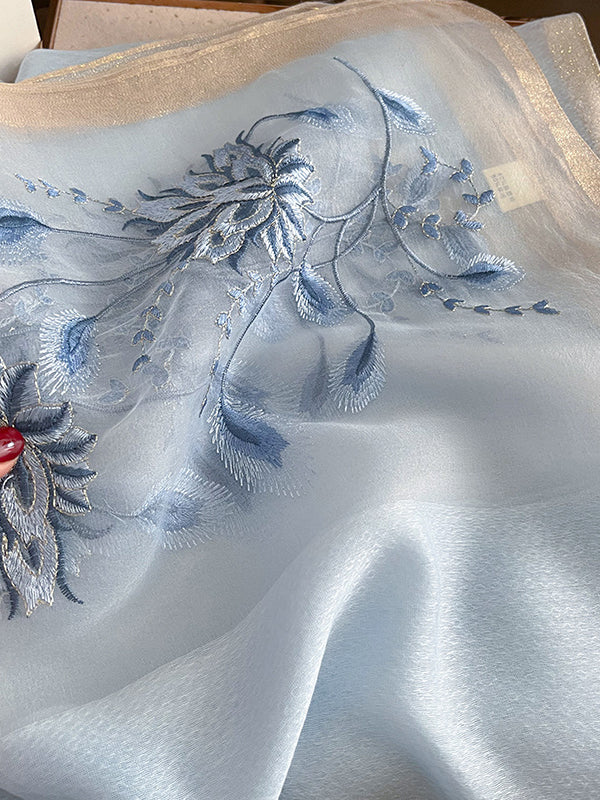 Embroidered Leisure Shawl&Scarf