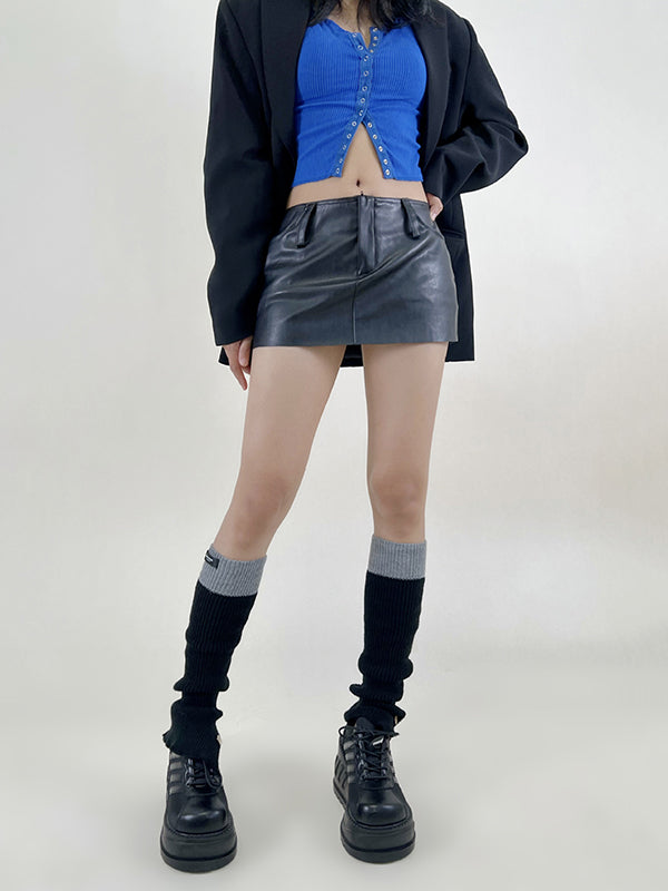 Leisure Flared Contrast Color Leg Warmers Accessories