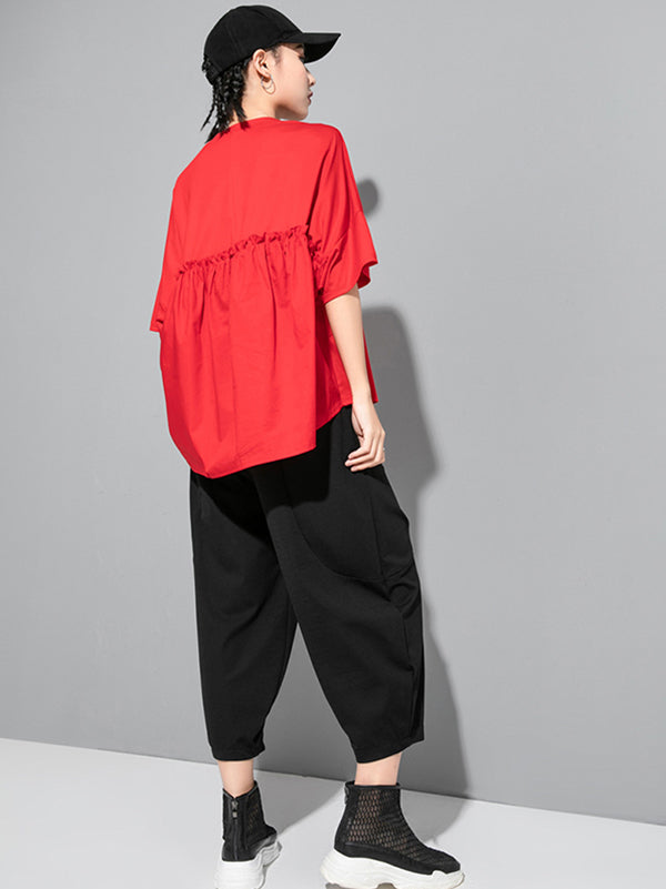 Solid Round-Neck T-Shirts
