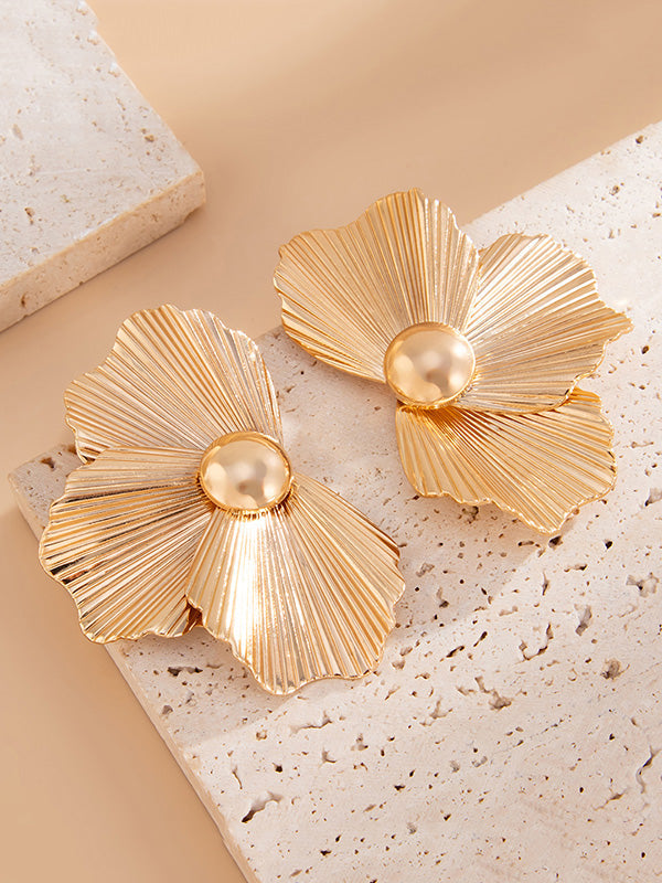 Flower Shape Irregularity Earrings Accessories