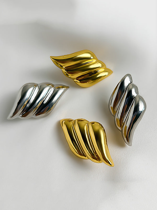 Geometric Solid Color Drop Earrings