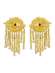 Eye Shape Geometric Tasseled Earrings Accessories Drop Earrings