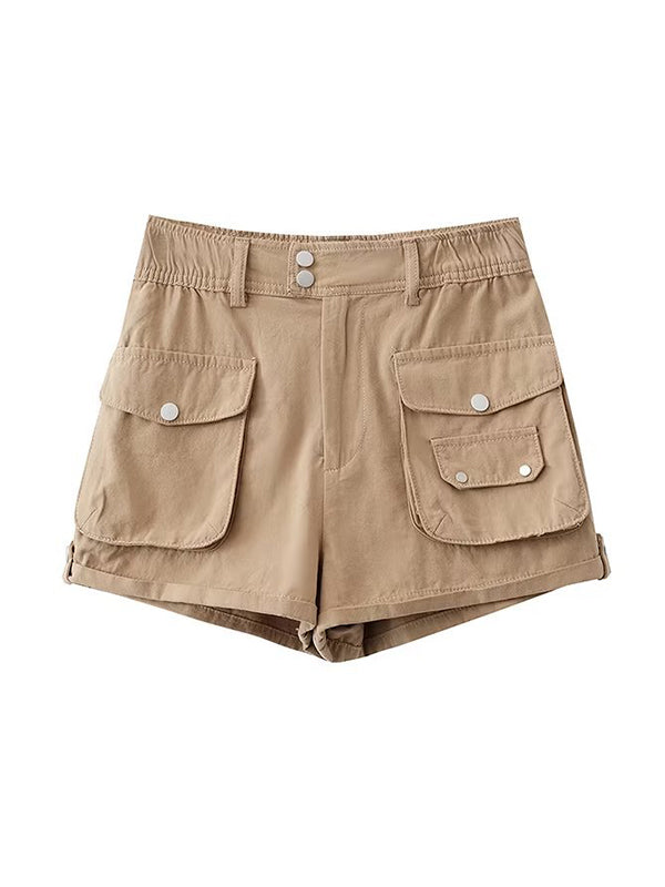 Pockets Loose Shorts Bottoms