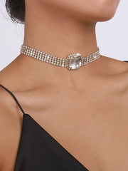 Geometric Rhine Stones Necklaces Accessories