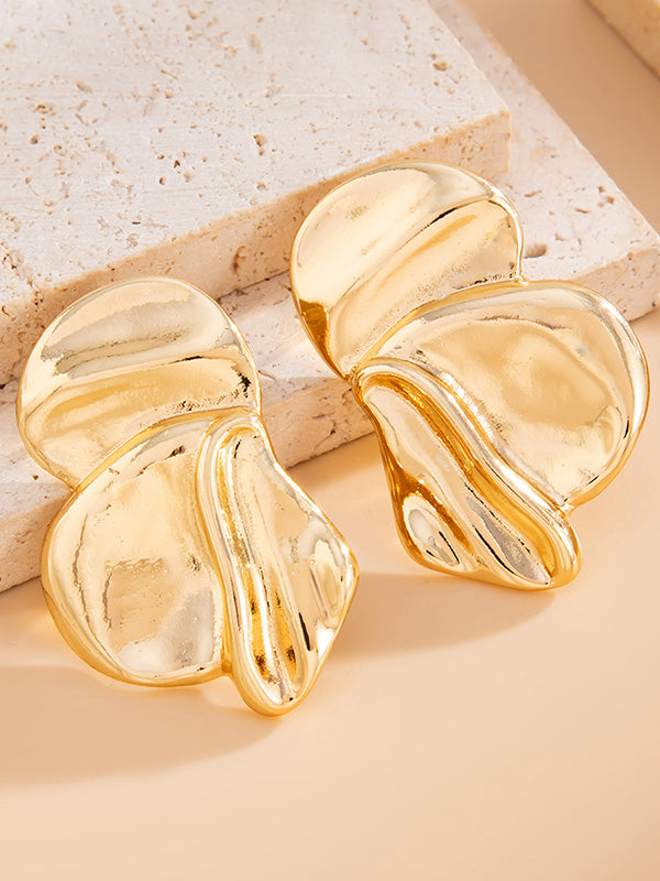 Flower Shape Irregularity Earrings Accessories
