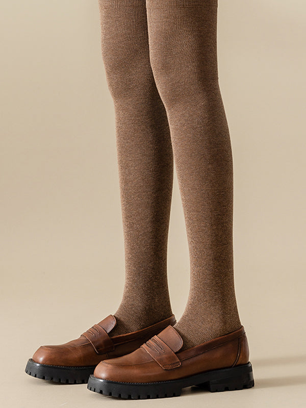 Casual Skinny Leg Skinny Solid Color Stockings Accessories