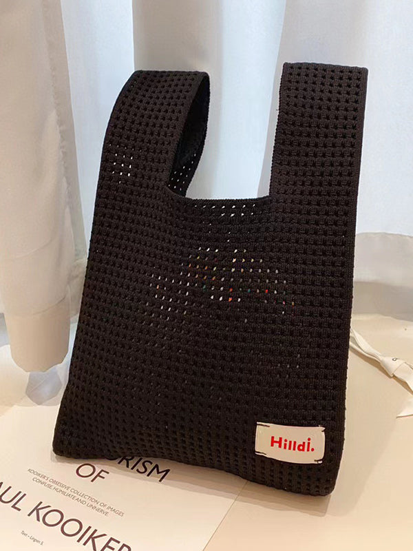 Hollow Korean-Style Woven Handbag Bags