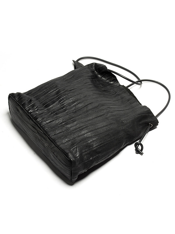 Retro Ruffled Single-shoulder Bag