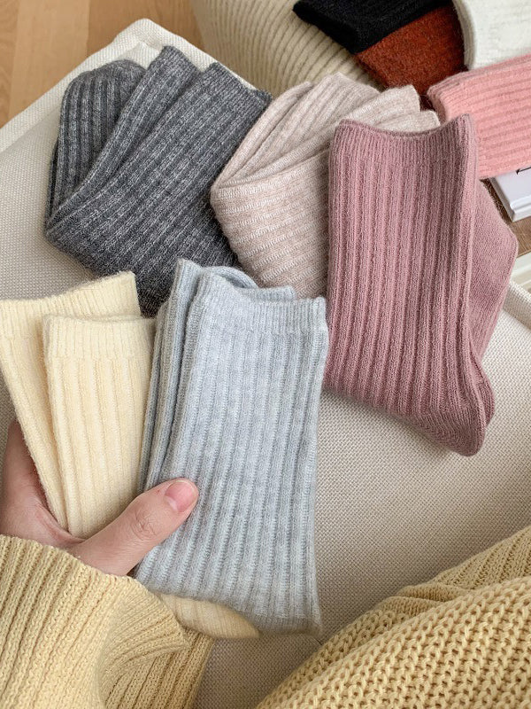 Elasticity Solid Color Socks
