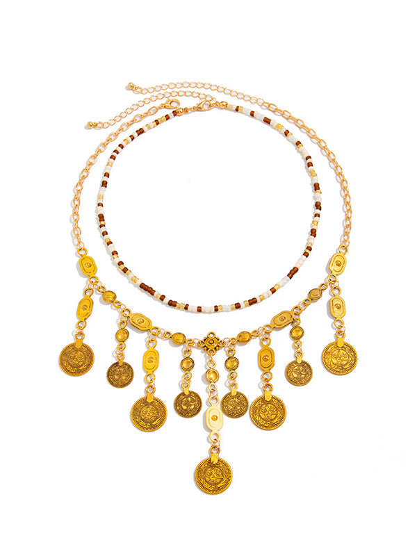 Chains Geometric Shiny Irregularity Necklaces Accessories
