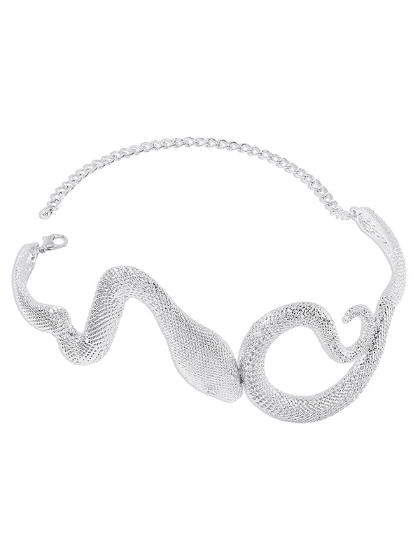 Snake Shape Solid Color Necklaces Accessories