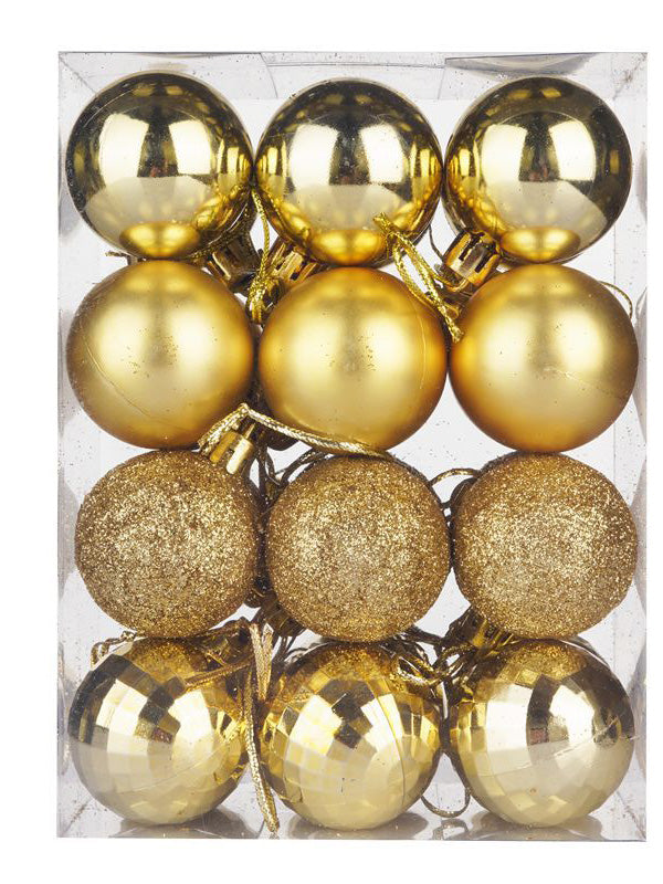 24Pcs Colorful Ball Christmas Tree Decoration