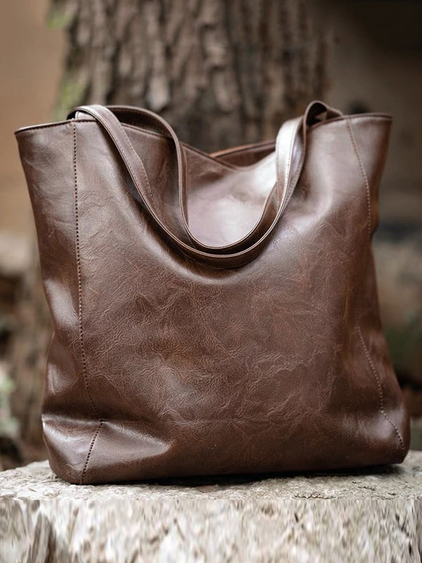 Contrast Color Rivet Split-Joint Handbags Bags