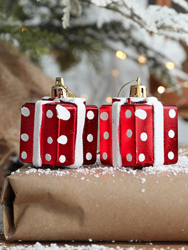 2 Pcs Snowman House Ice Cream Christmas Xmas Tree Decorations Pendant