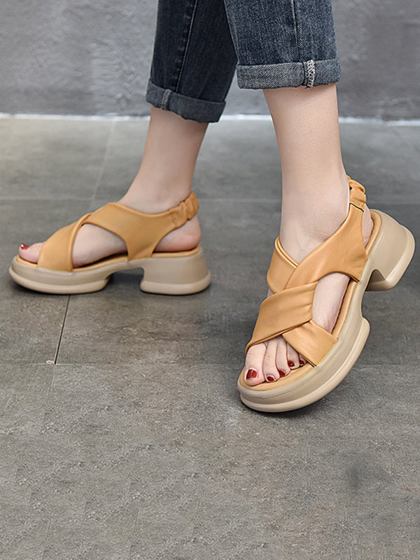 Open Toe Sandals Platform Shoes