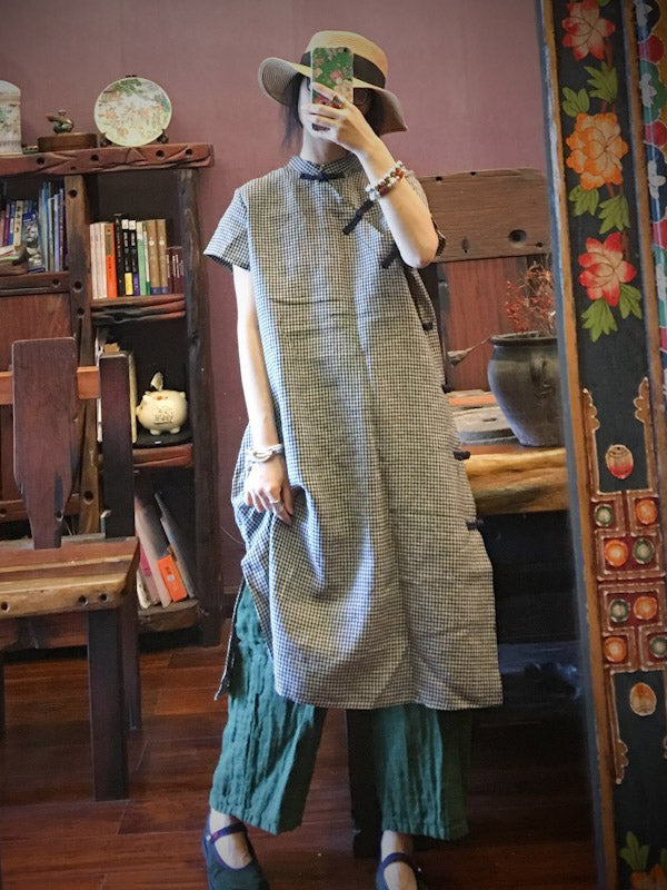 National Linen Original Button Dress