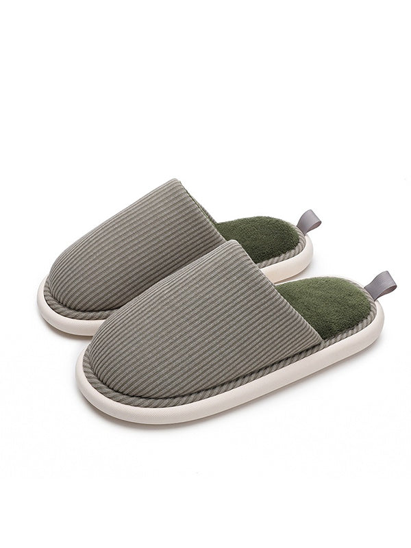 Round-Toe Split-Joint Slippers