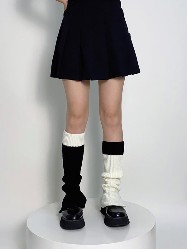 Leisure Flared Contrast Color Leg Warmers Accessories