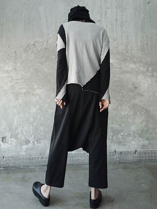 Light Split-joint Harem Pants