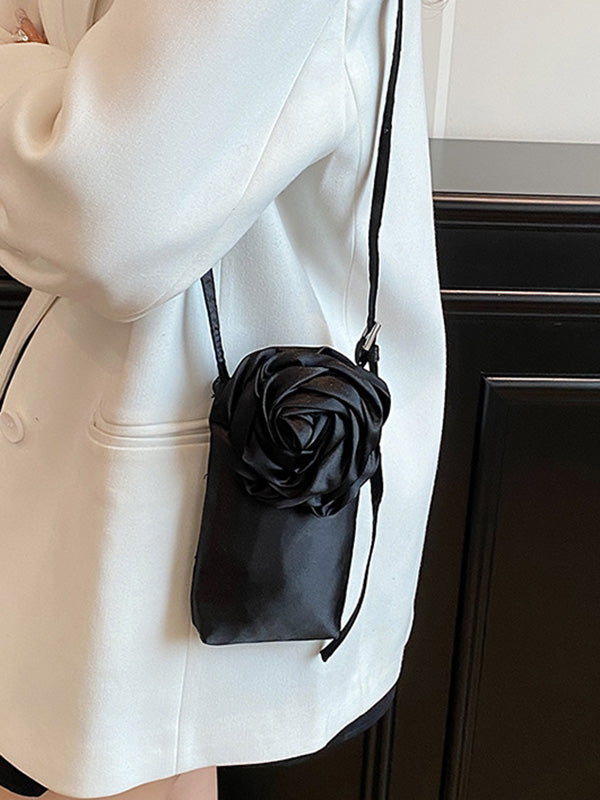 Flower Shape Solid Color Crossbody Bags Bags