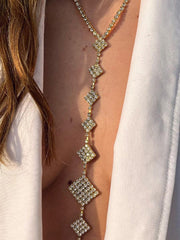 Rhinestone Rhombus Body Chain Accessories